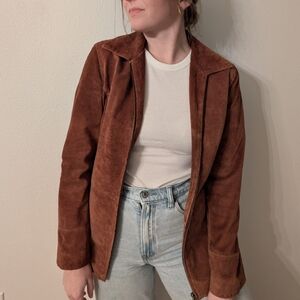 Bernardo Brown Suede Jacket | XS